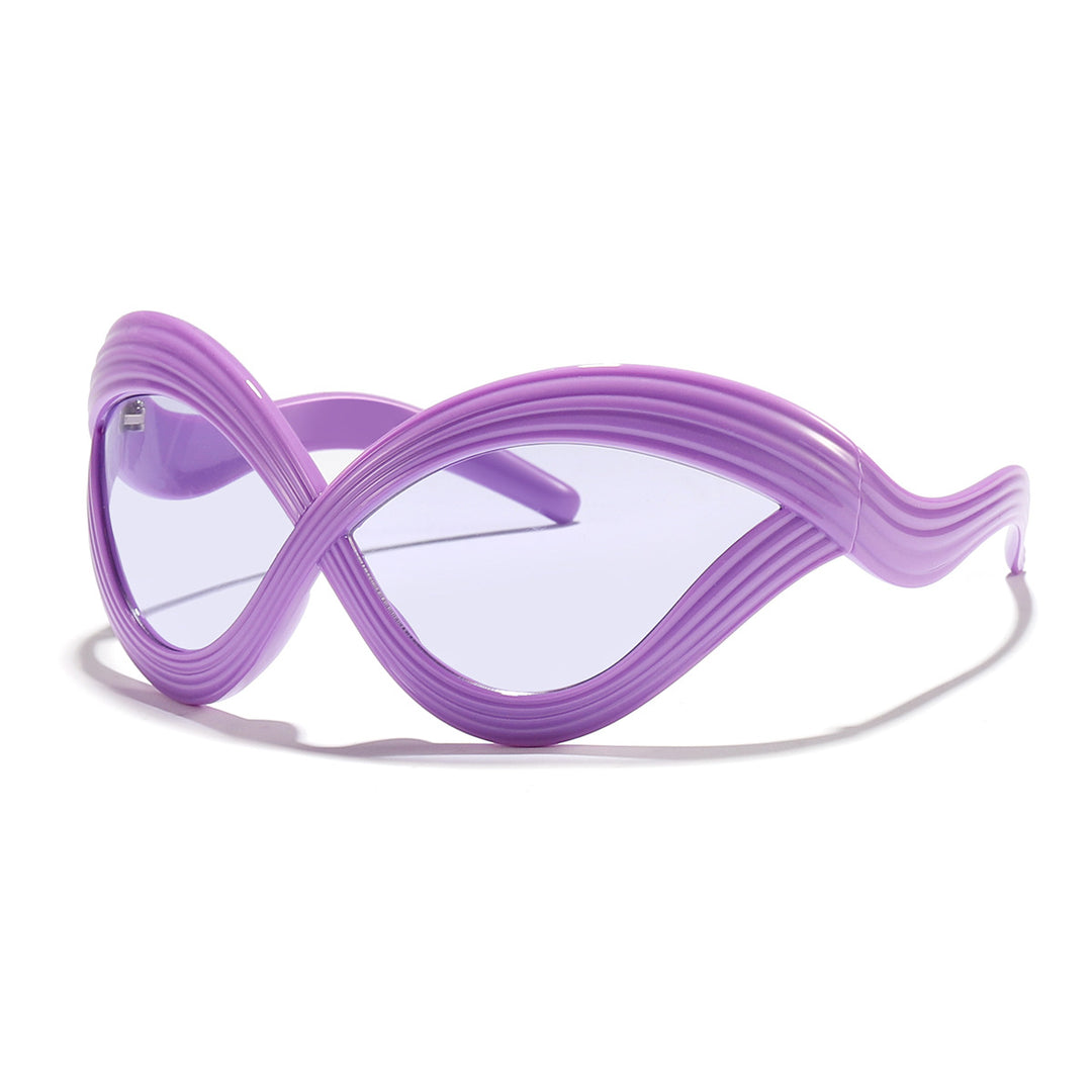 Women's fashionable sunglasses with innovative wave frame Stornfield