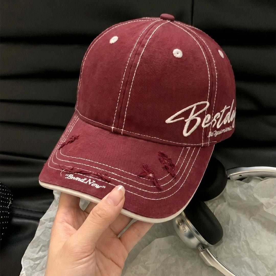 Men's Distressed Casual Cotton Baseball Cap Stornfield