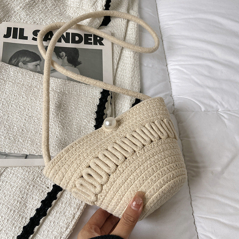 Playful Crossbody Bag Made of Braided Material Stornfield