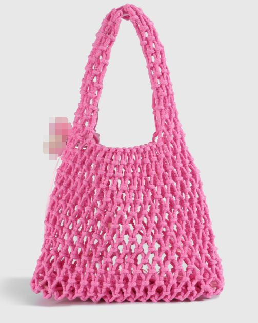 Hand-knotted tote bag made of natural cotton Stornfield