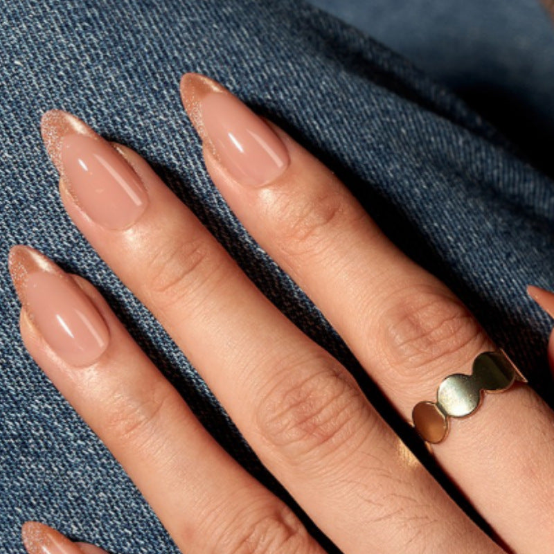 Elegant Almond-Shaped Press-On Nails Stornfield