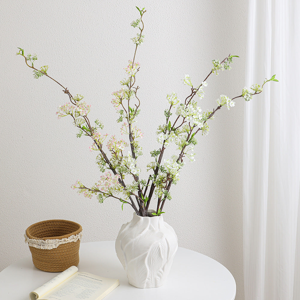 Natural artificial flower branch with detailed flowers