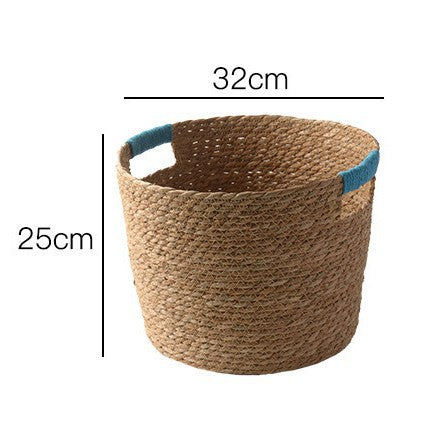 Stylish storage basket made of woven natural fibers Stornfield