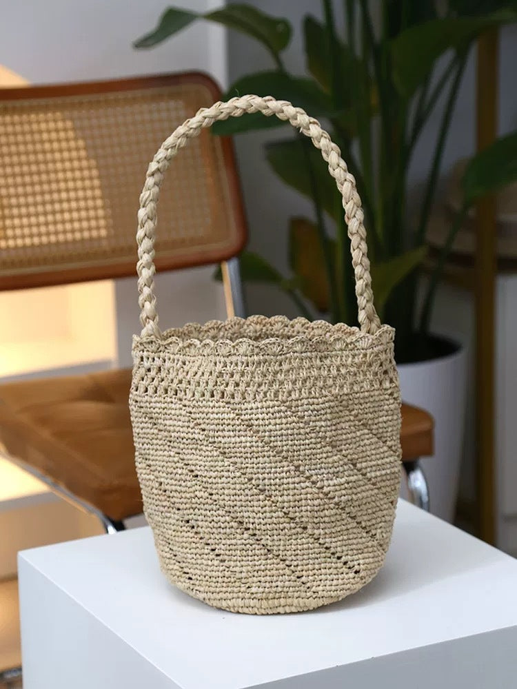 Hand-knotted basket bag Stornfield