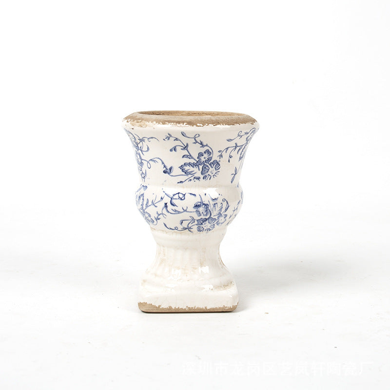 Floral Ceramic Planter Stornfield
