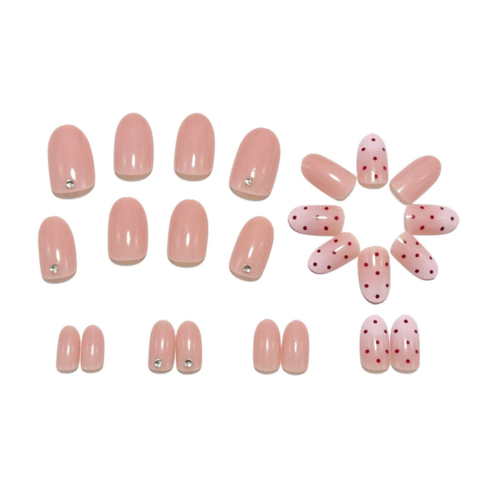 Trendy Polka Dot Design Artificial Nails Stornfield