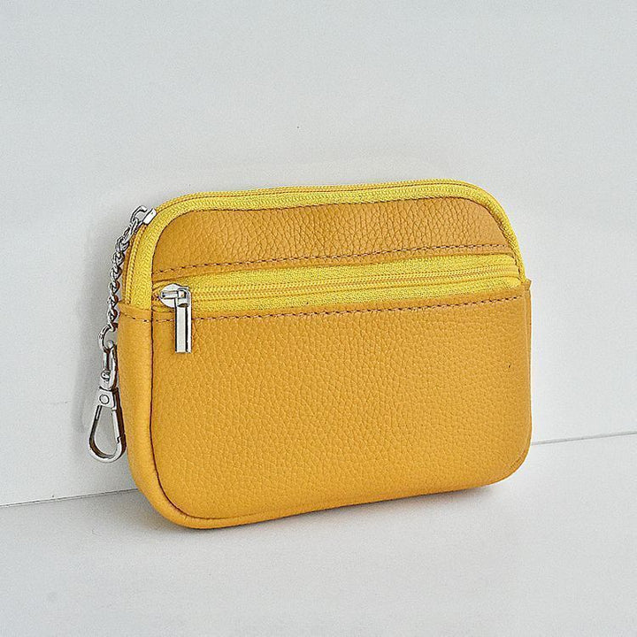 Compact Leather Zippered Card Wallet Stornfield