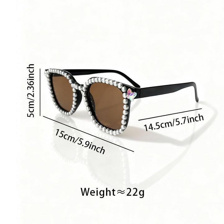 Luxury Pearl-Embellished Cat-Eye Sunglasses Stornfield