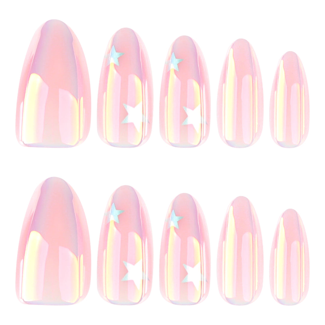 Artificial application nails with shimmering finish Stornfield