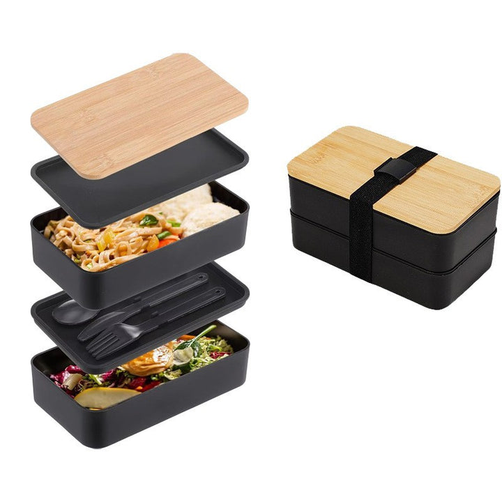 Multi-Layered Bamboo Lunch Container