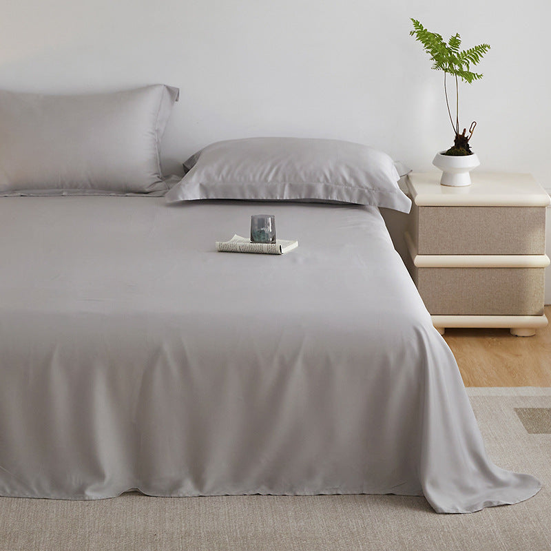 Premium satin bedding set made of microfiber with silky glossy surface