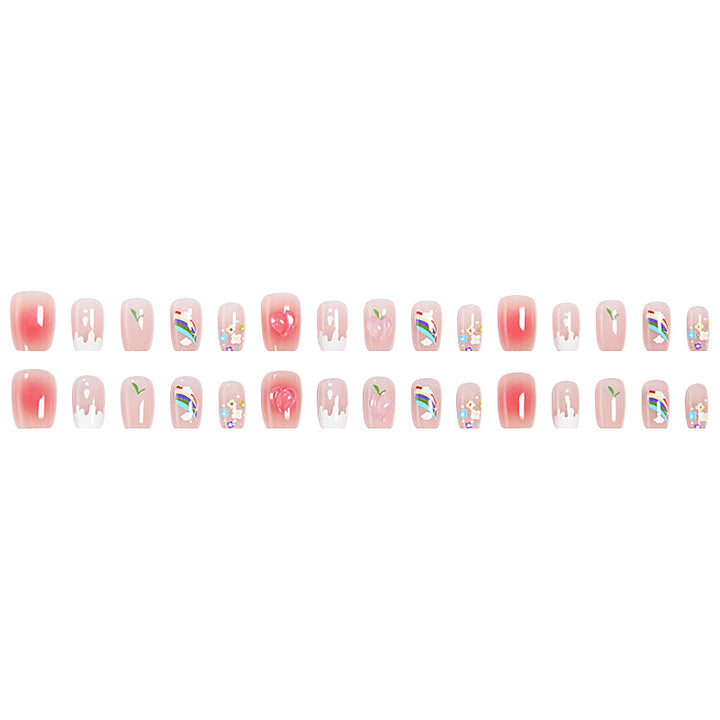 Creative nail art set with colorful fruit motifs and stylish designs Stornfield