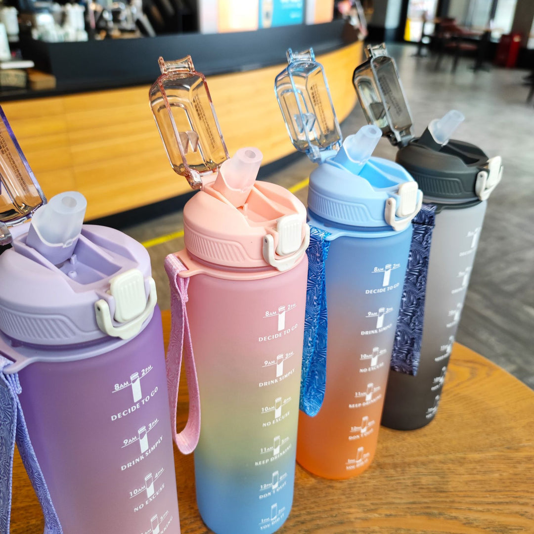 Women's Motivation Water Bottle with Time Markings Stornfield