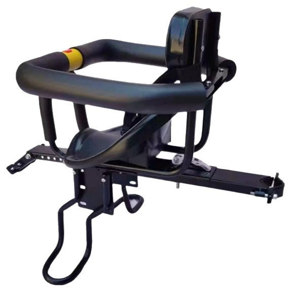 child bike seat with padded safety bar adjustable footrests and supportive reclining backrest Stornfield