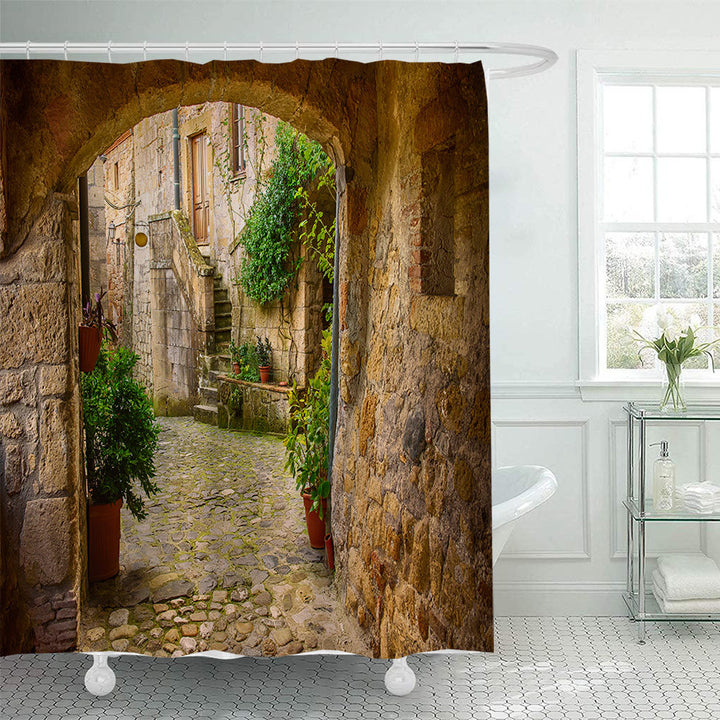 Floral Lane-Inspired Shower Curtain Stornfield