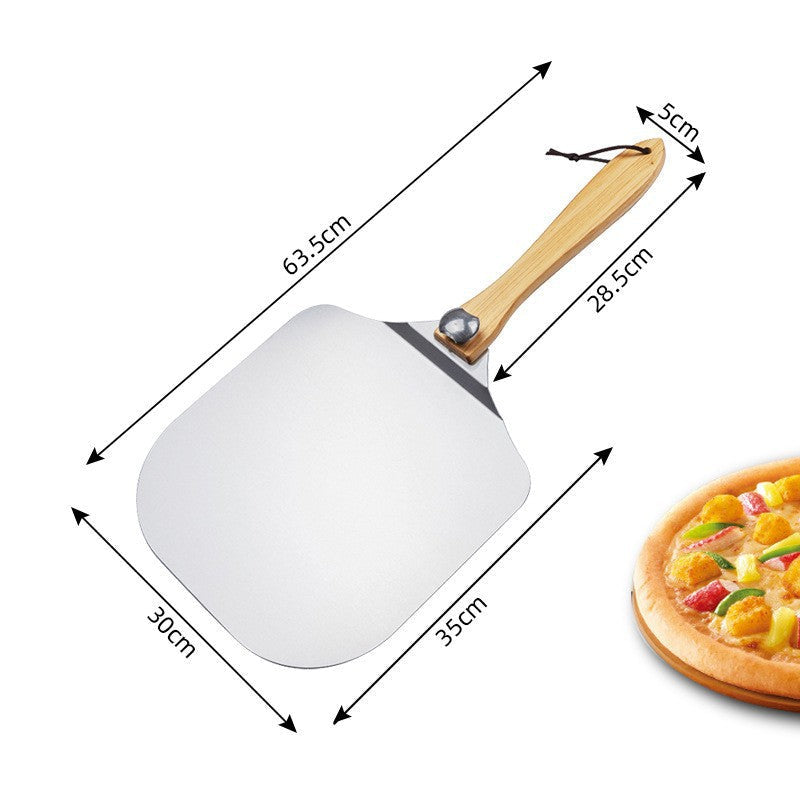 extra-large thin professional aluminum pizza peel with ergonomic wooden handle Stornfield