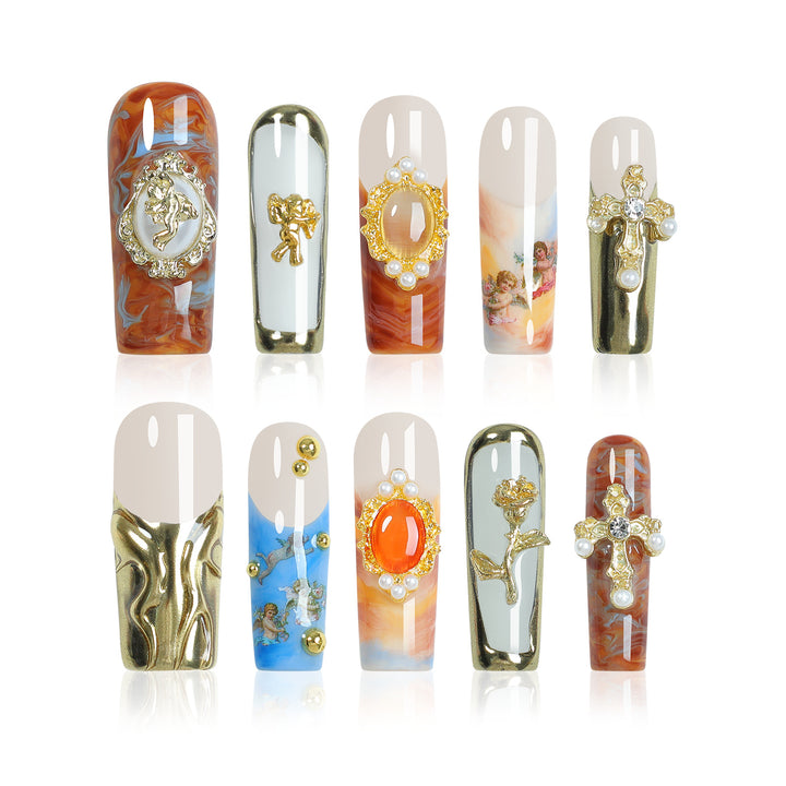Creative nail art set with luxurious decorations Stornfield