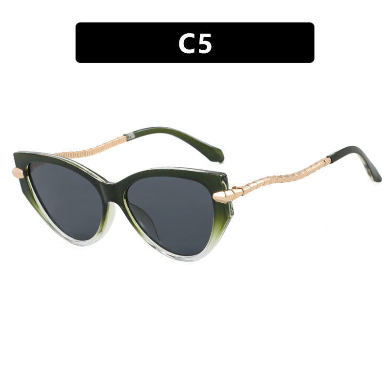 Ladies Cat-Eye Sunglasses with elegant metal frame and fashionable accents Stornfield
