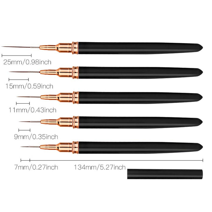Precision Nail Art Detailing Brushes Set Stornfield