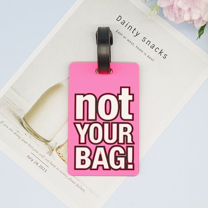 Unisex Luggage Tag with Humorous Design Bowlift