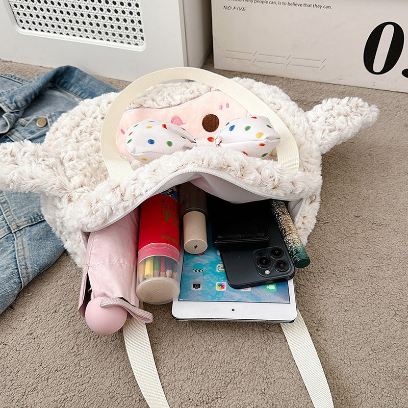 Plush Backpack with Cute Lamb Design Stornfield