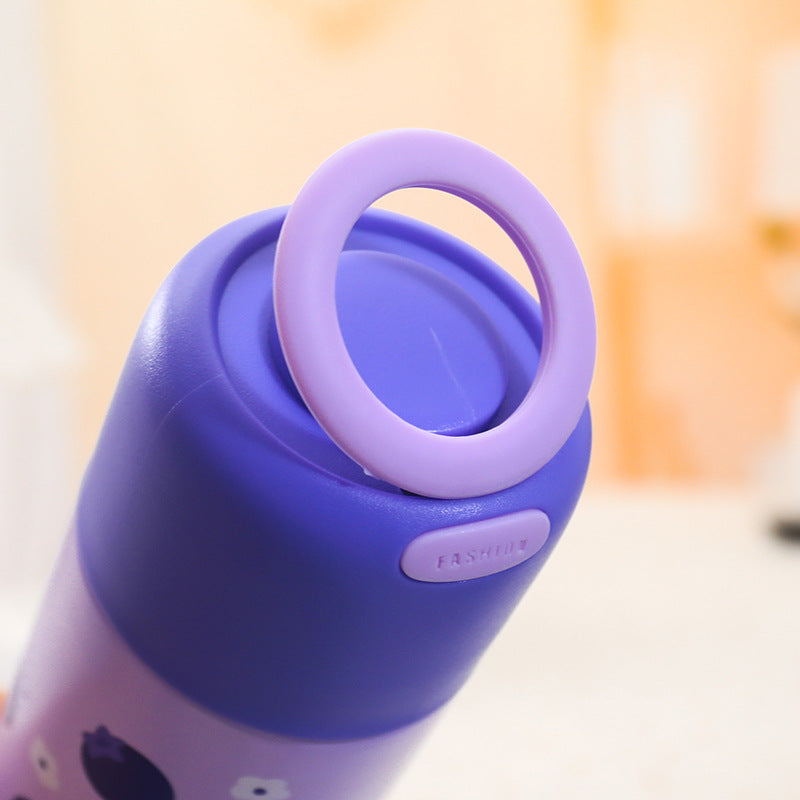 Women's Insulated Water Bottle with Fruity Design and Ergonomic Carry Handle Stornfield