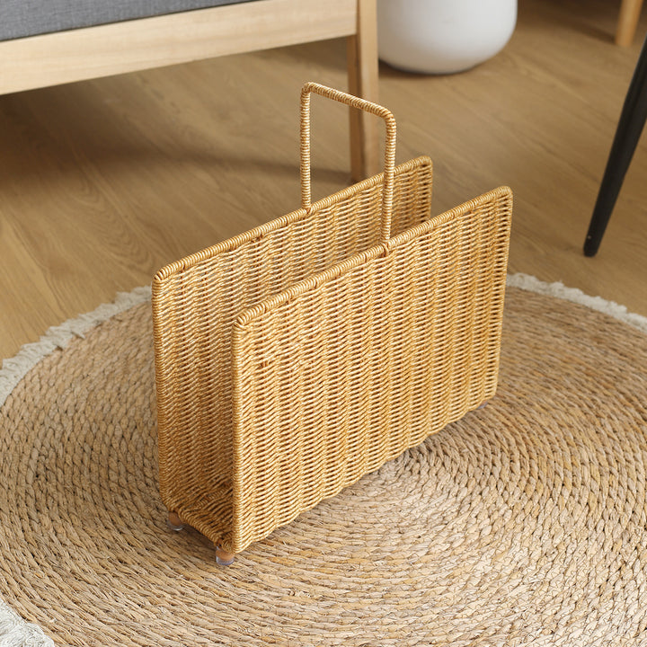 Unisex Handwoven Magazine Rack with Elegant Design Stornfield