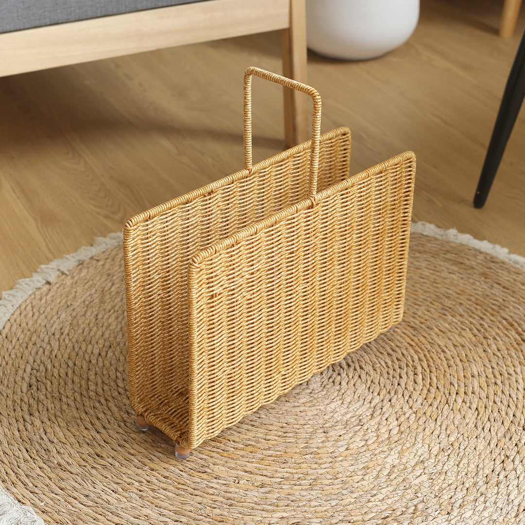 Spacious Woven Magazine Holder Stornfield