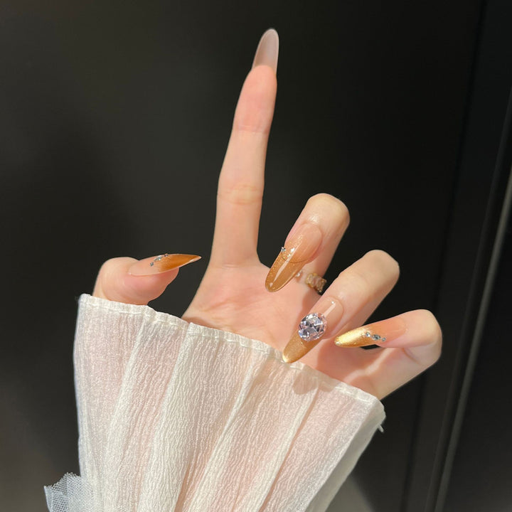 Glamorous Long Stiletto Press-On Nail Extensions Stornfield