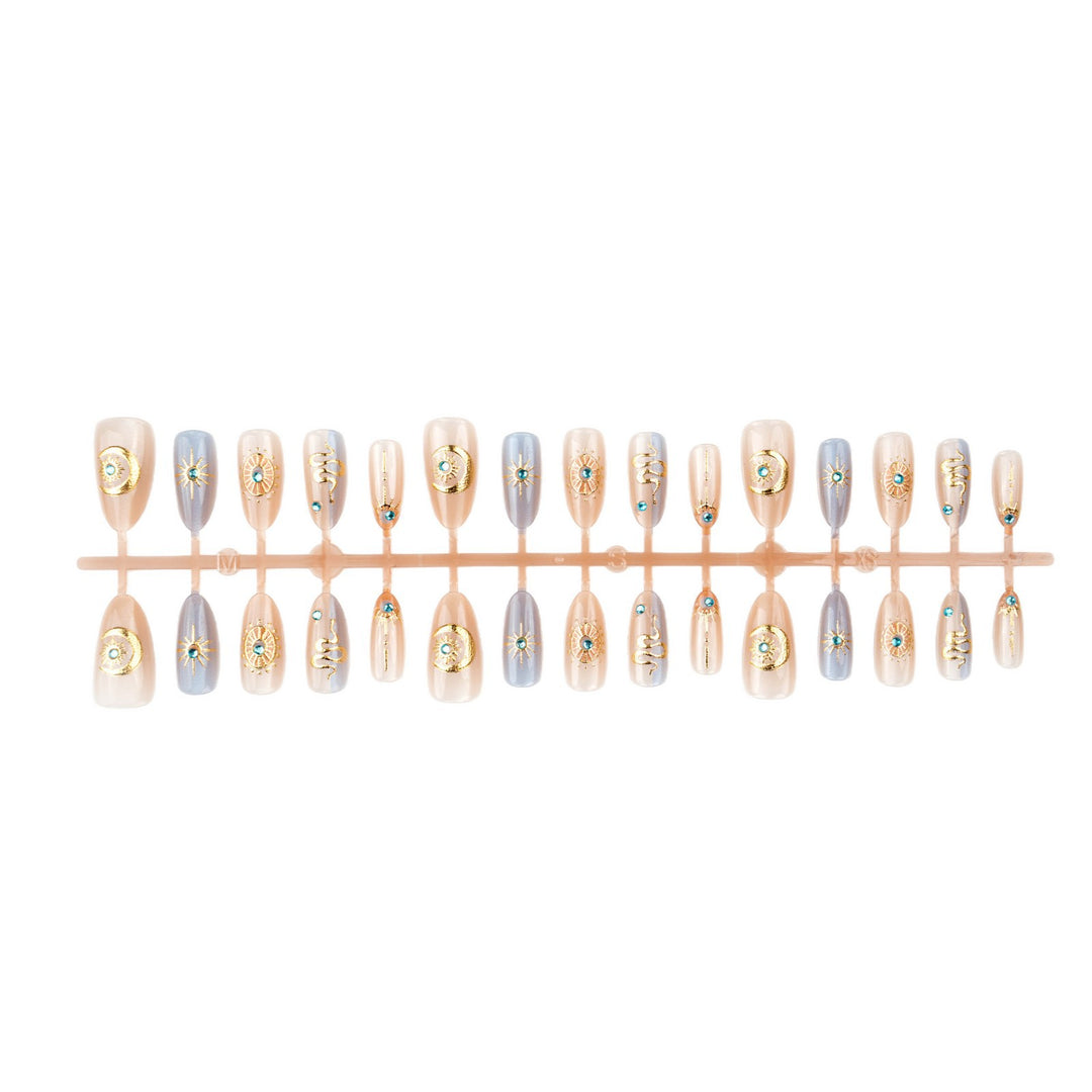 Glamorous artificial nails with luxurious accents Stornfield