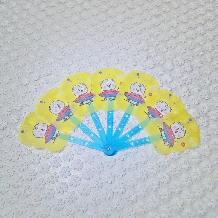Ladies fan with colorful animal motifs Stornfield