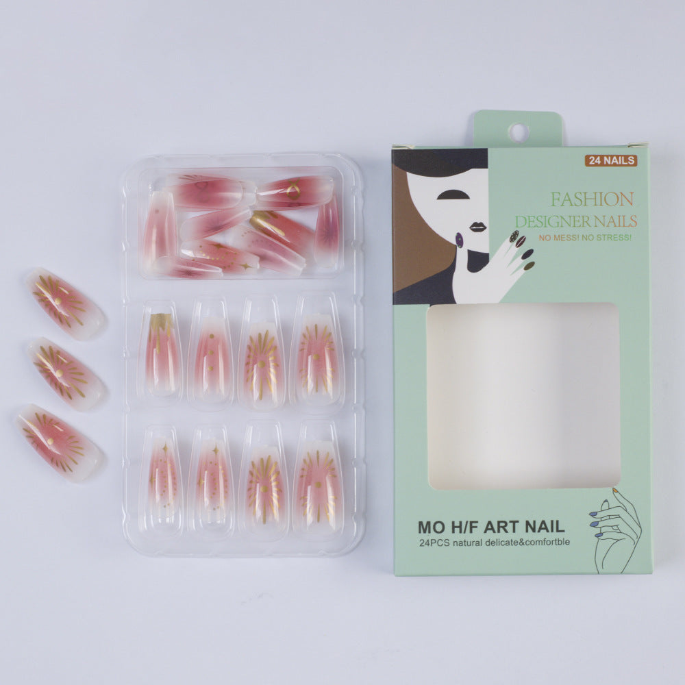 Artificial nails with intricate flower design Stornfield