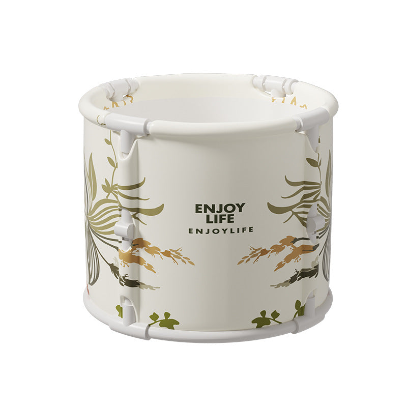 Ladies Foldable Storage Bucket with Playful Flower Design Stornfield