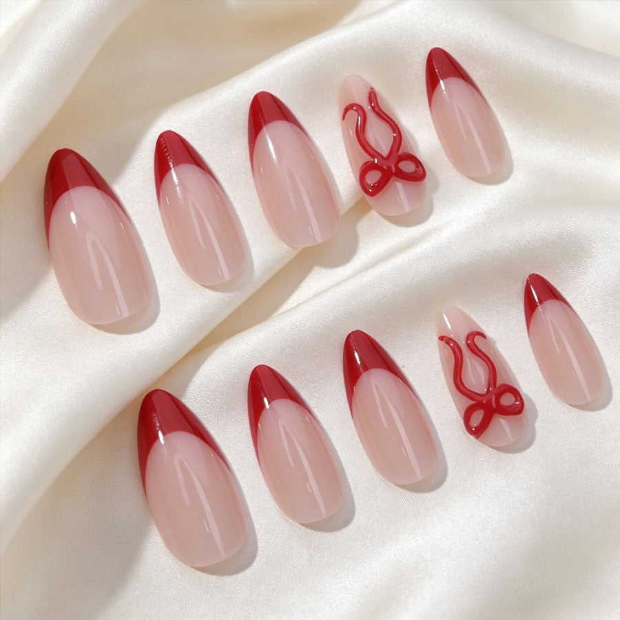 Nail art set with elegant design and glitter accents Stornfield