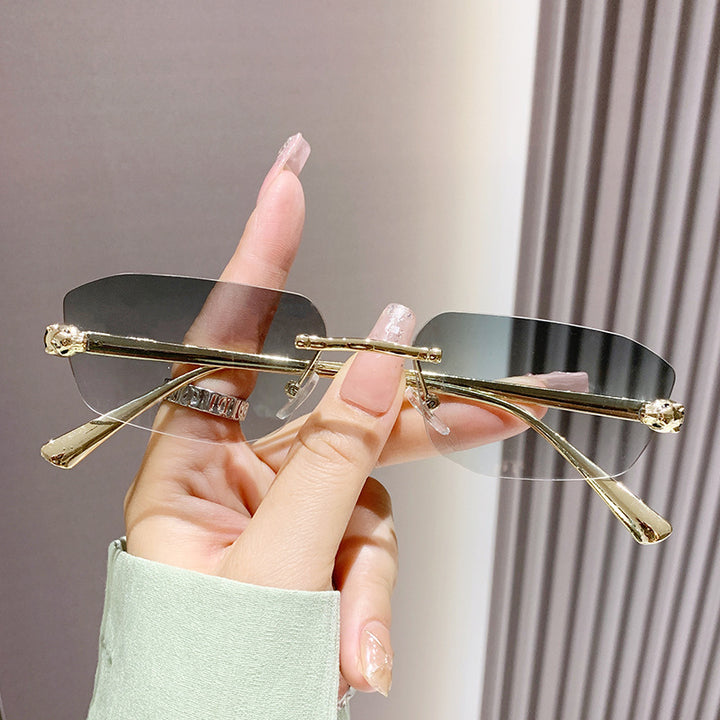 Women elegant half-frame sunglasses Stornfield