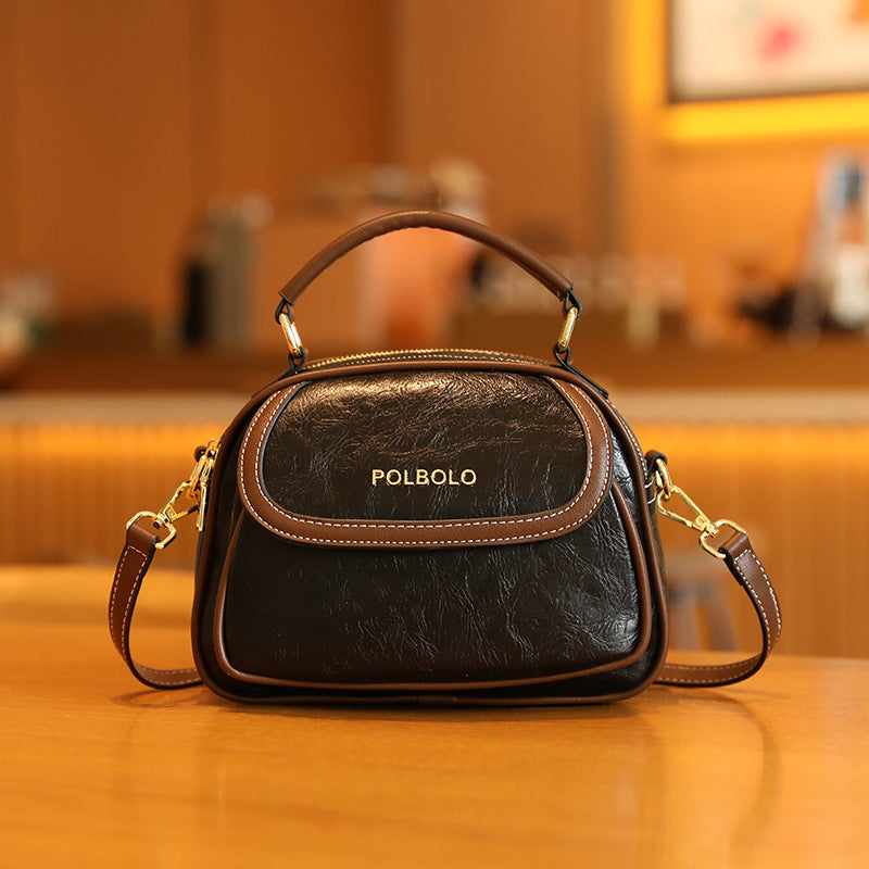 Vintage-Inspired Leather Handbag