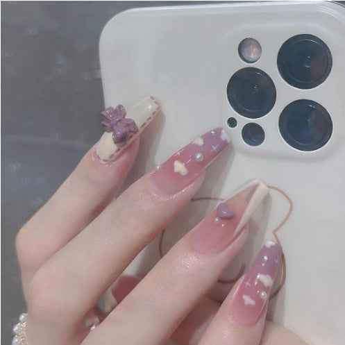 Elegant Floral Nail Art Extensions Stornfield