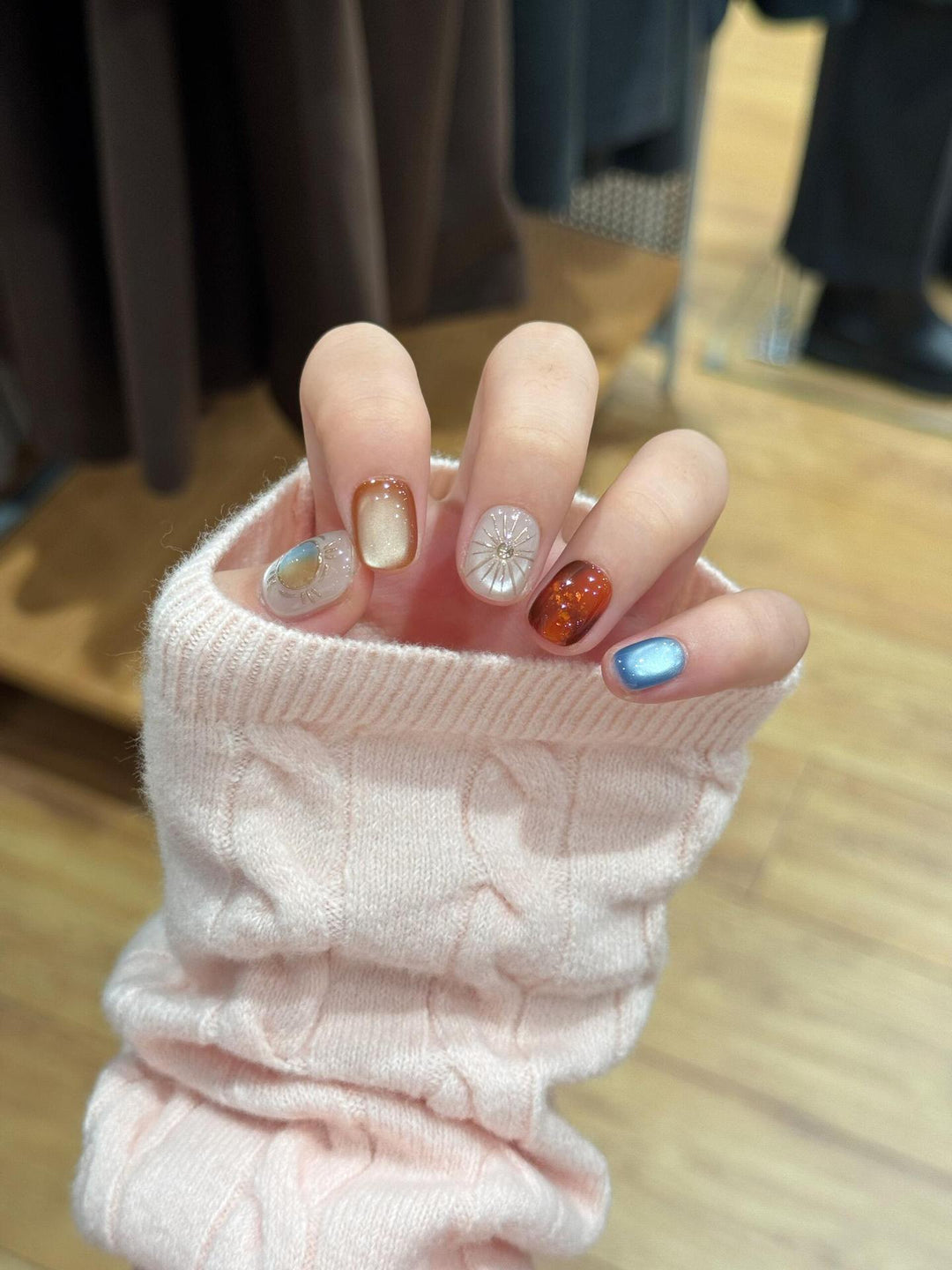 Artificial Artificial Nails with Sparkling Effects Stornfield