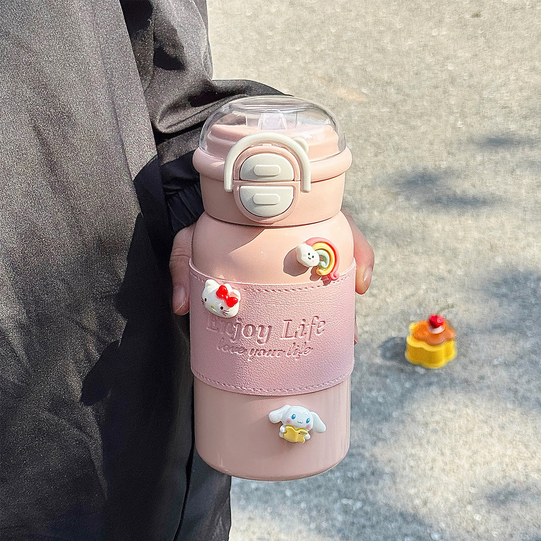 Ladies multifunctional drinking bottle with creative silicone elements Stornfield