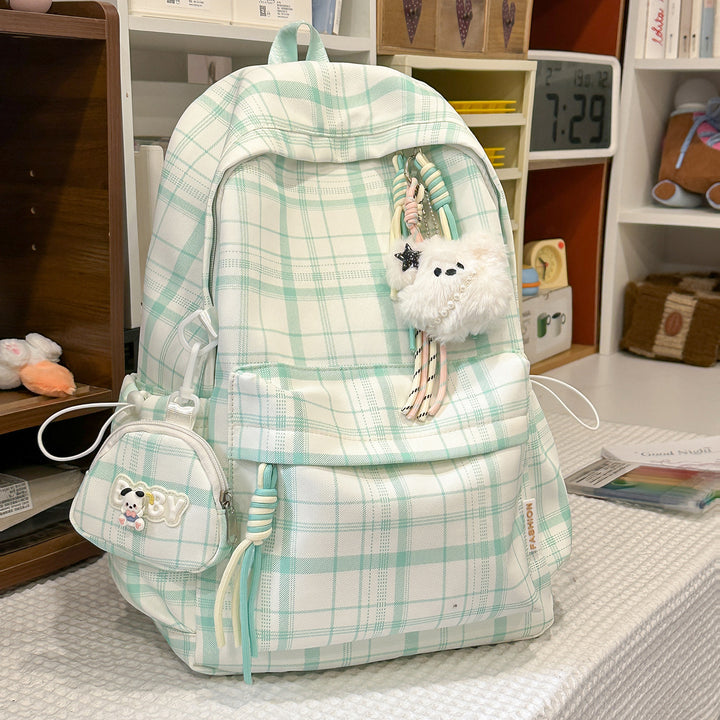 Playful Plaid Design School Backpack Stornfield