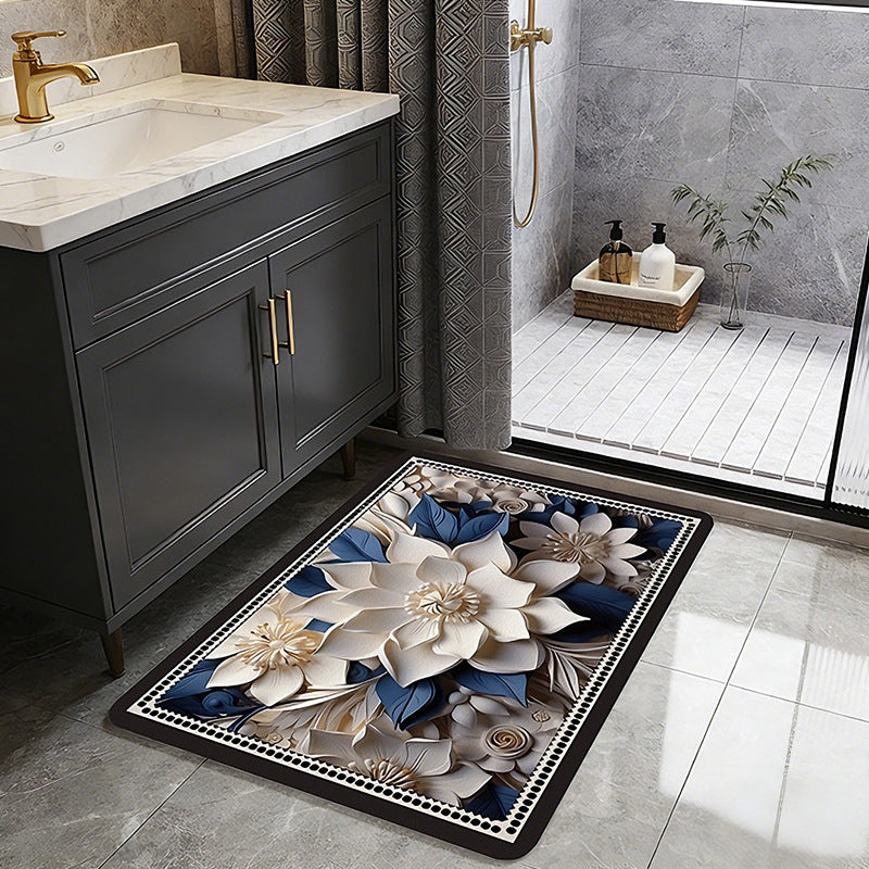 Geometric Patterned Bath Rug Stornfield