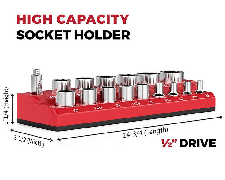 Heavy-Duty Magnetic Socket Organizer Stornfield