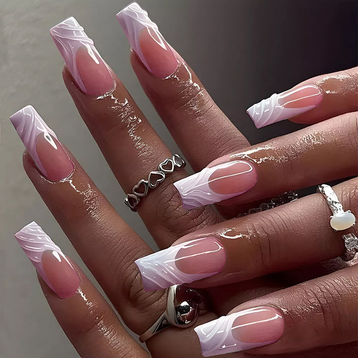Elegant Acrylic Press-On Nail Art Set Stornfield