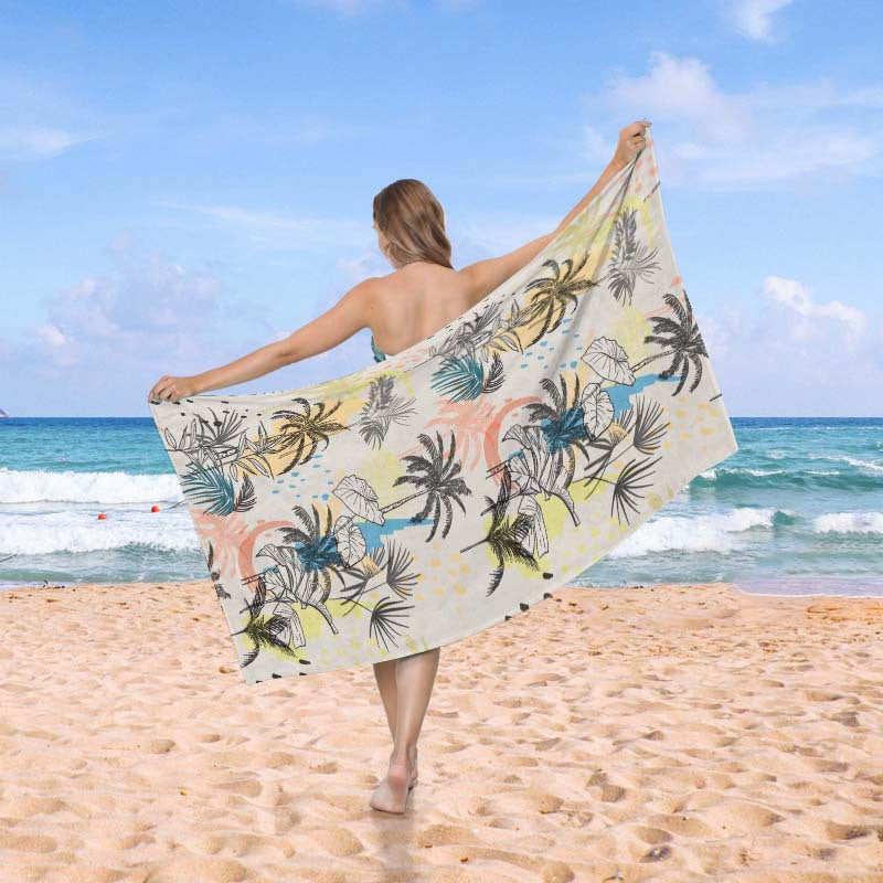 Beach towel in creative wave pattern Stornfield