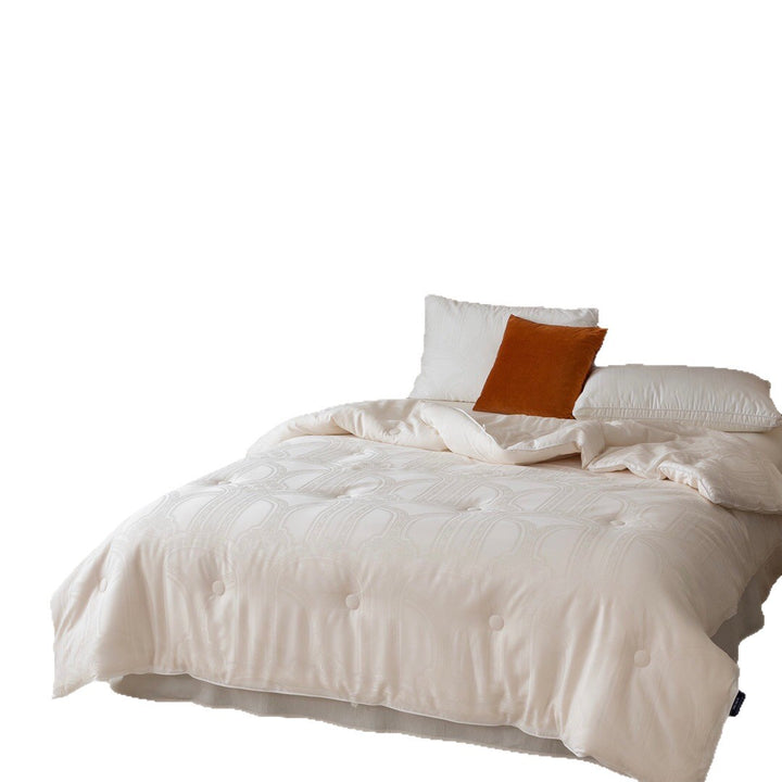 Luxury Satin Jacquard Duvet Cover Set with Baroque Embossed Pattern