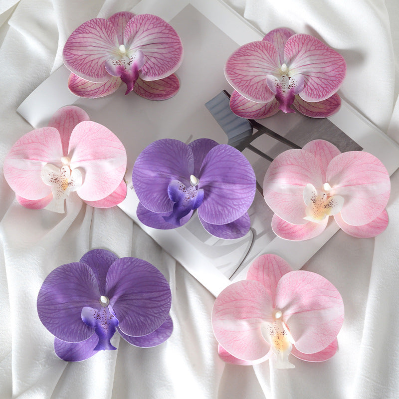 Elegant Artificial Orchid Hair Clip