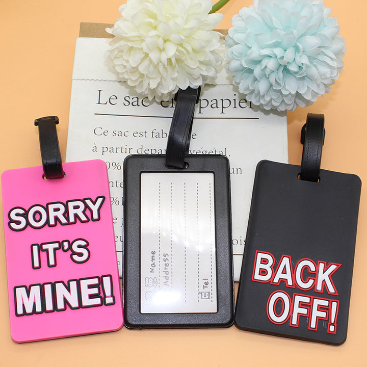 Unisex Luggage Tag with Funny Message Bowlift