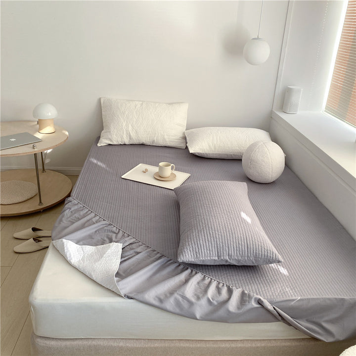 Quilted Cotton Mattress Pad Protector Breathable Hypoallergenic Mattress Topper