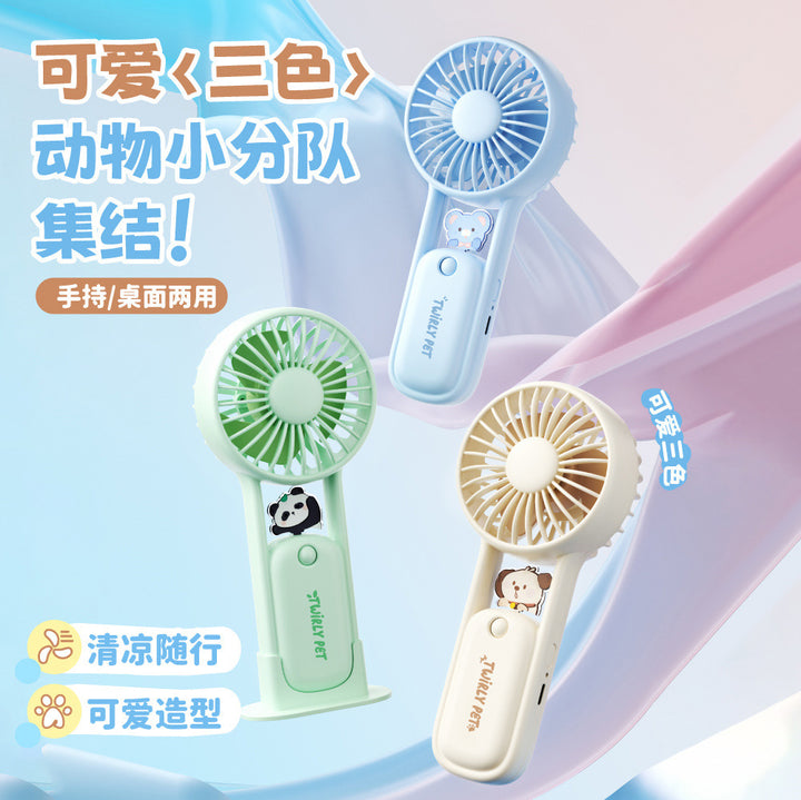 Women's Portable Animal Mini V Fan Stornfield