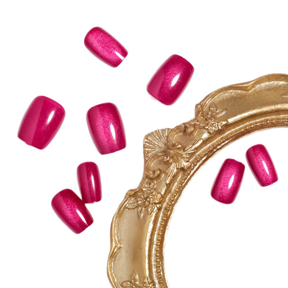 Glossy Short Press-On Nail Set with Radiant Finish Stornfield